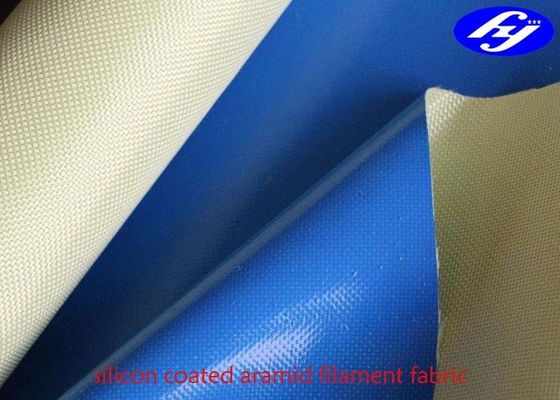 Plain Para Aramid Fabric Một mặt phủ bằng silicone lỏng 100GSM